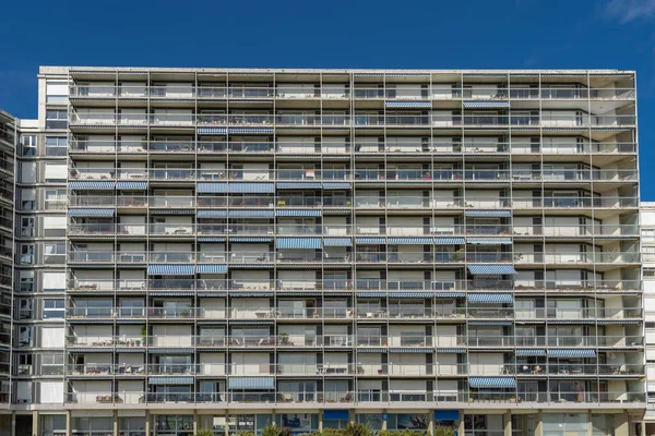 Havre Francja 2019 Fasada Budynku Balkonami — Zdjęcie stockowe