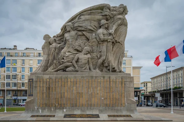 Havre Frankrijk 2019 Memorials Soldaten — Stockfoto