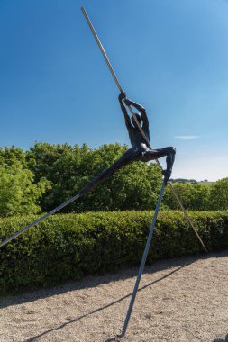 Etretat, Fransa - 05: 31 2019: Etretat Bahçeleri. Perchm.