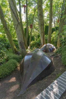 Etretat, Fransa - 05 31 2019: Etretat Bahçeleri