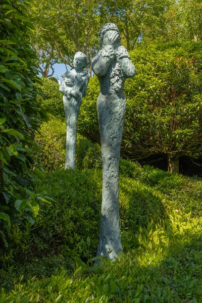 Etretat Francia 2019 Los Jardines Etretat Dos Standi — Foto de Stock