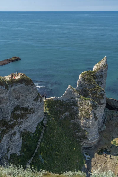 Etretat France 2019 Panoramic View Cliffe — 스톡 사진