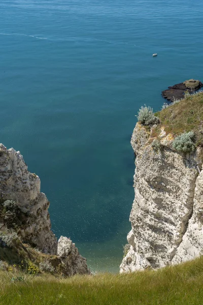 Etretat Francia 2019 Veduta Panoramica Delle Scogliere — Foto Stock