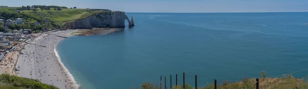 Etretat Frankrijk 2019 Panoramisch Uitzicht Kliffen Van — Stockfoto