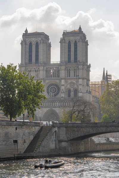 París Francia 2021 Bomberos París Realizan Una Excursión Entrenamiento Cerca —  Fotos de Stock