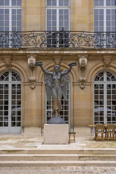 París Francia 2021 Vista Desde Patio Interior Fachada Del Museo —  Fotos de Stock