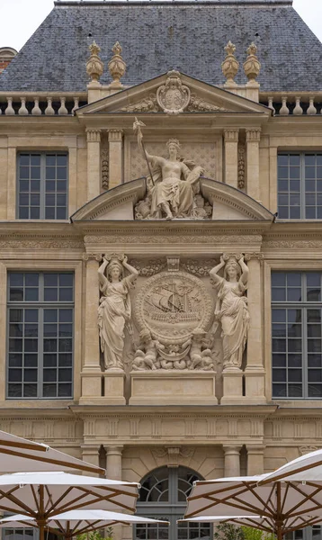 Paris France 2021 View Inner Courtyard Carnavalet Museum Facade — Stock Photo, Image
