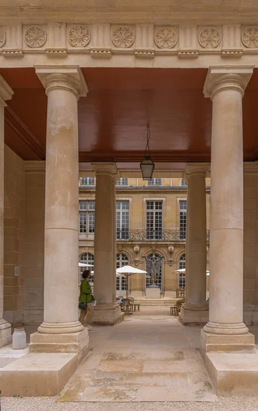 Paris Frankreich 2021 Blick Vom Innenhof Der Fassade Des Carnavalet — Stockfoto