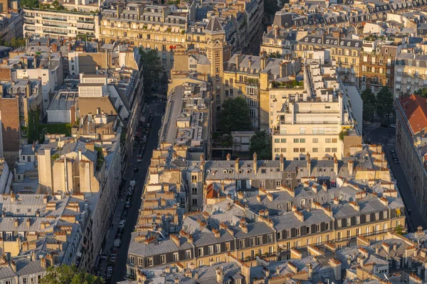 Paris Frankreich 2021 Eiffelturm Blick Über Die Dächer Von Paris — Stockfoto