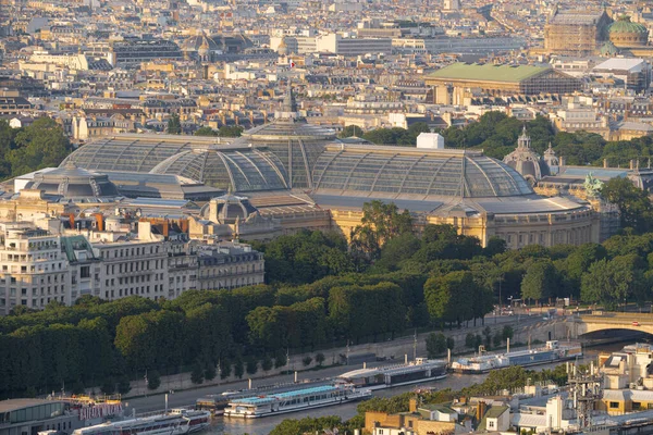 Paris France 2021 Eiffel Tower View Grand Palais Sunset — стокове фото