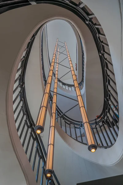 Paris France 2021 Pinault Collection View Spiral Stasters — стокове фото