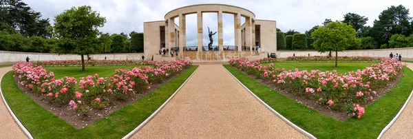 Colleville Sur Mer France 2021 Normandy American Cemetery Memorial Garden — 图库照片