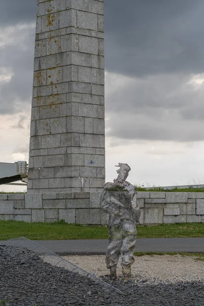 Arromanches Les Bains France 2021 Sculpture Memorial Veterans Soldiers — Stock Photo, Image