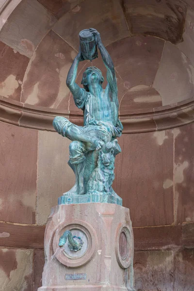 Colmar France 2021 Statue Little Winemaker Bartholdi — 图库照片