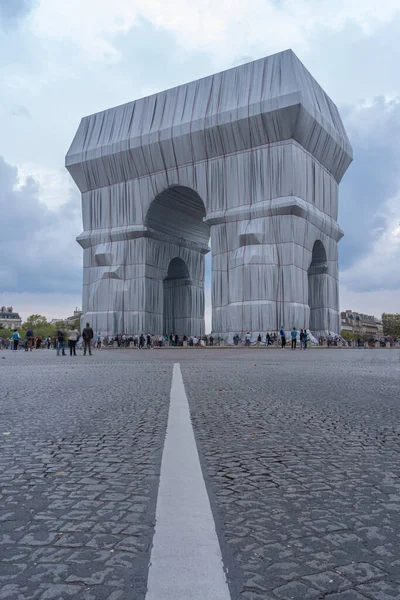 2021年9月19日 法国巴黎 戴高乐广场 Arc Triomphe Wrapped — 图库照片