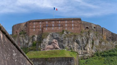 Belfort, France - 09 04 2021: The Lion of Bartholdi clipart