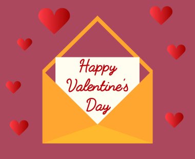 Sevgililer günün kutlu olsun. Bedava vektör. Kalpler ve aşk.