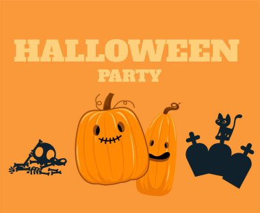 Soyut Cadılar Bayramı Arkaplan Vekili Balkabağı Numarası ya da Yırtık Mezar ve Kedi Muamelesi 