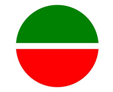 Tataristan Bayrak Ulusal Avrupa Amblemi Bayrak Sembol Simgesi Vektör İllüstrasyon Soyut Tasarım Elemanı