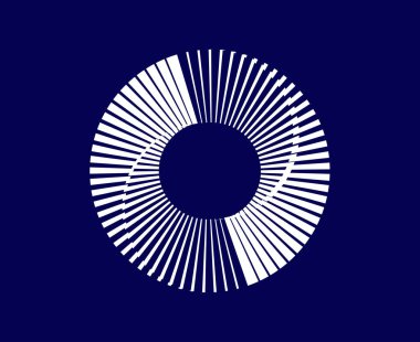 Spiral Dairesel Dalgalı Çizgiler Soyut Mavi Tasarım Vektör Resimleri