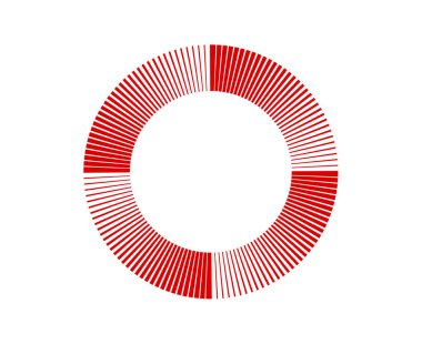Spiral Dairesel Çizgiler Soyut Kırmızı Renk Tasarım Vektör Resimleri