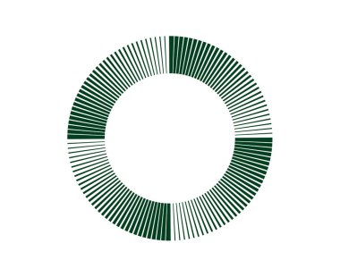 Spiral Dairesel Çizgiler Soyut Yeşil Renk Tasarım Vektör Resimleri