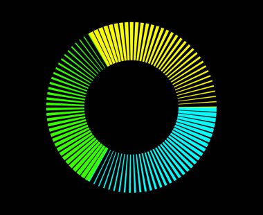 Spiral Dairesel Çizgiler Çok Renkli Soyut Tasarım Vektörü Resimleri