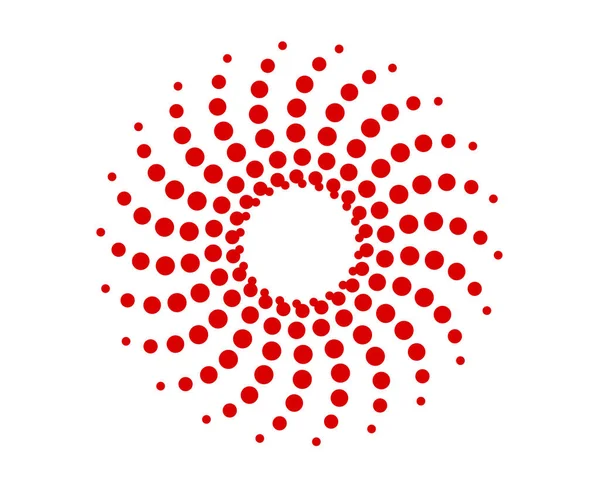Soyut Dairesel Noktalar Desen Sarmal Kırmızı Renk Tasarım Vektörü ResimleriComment