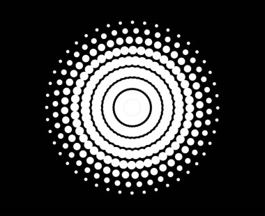 Girdap Deseni Arkaplanı Soyut Siyah ve Beyaz Renk Tasarımı Dinamik Doku Vektörü İllüstrasyonu