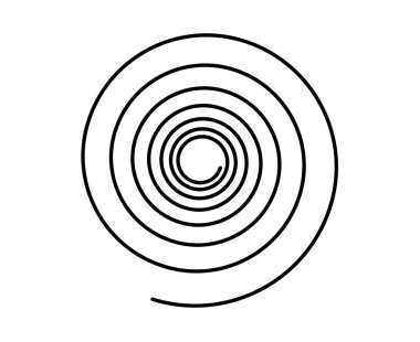 Eşit Spiral Desen Soyut Siyah Renk Tasarımı Dinamik Doku Vektör Resimleri