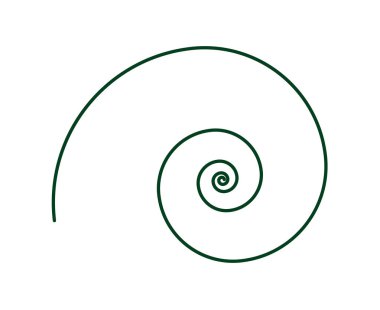 Eşit Spiral Desen Yeşil Renk Soyut Tasarım Dinamik Doku Vektör Resimleri