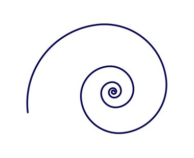 Benzer Spiral Desen Mavi Renk Soyut Tasarım Dinamik Doku Vektör Resimlemesi