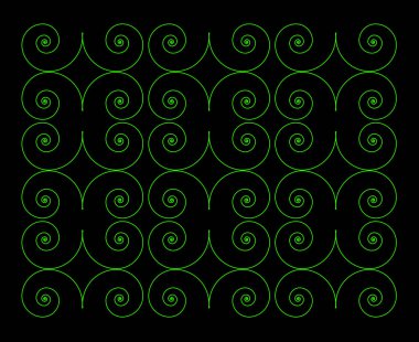 Eşit açılı süsleme Spiral Desen Yeşil Renk Soyut Tasarım Tasarım Arkaplan Vektörü ResimleriComment