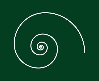 Eşit Spiral Desen Çizgileri Yeşil Soyut Tasarım Doku Vektör Resimleri