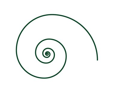 Eşit Spiral Desen Çizgileri Yeşil Renk Soyut Tasarım Doku Vektör Resimleri