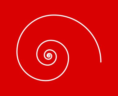 Eşit Spiral Desen Çizgileri Kırmızı Soyut Tasarım Doku Vektör Resimleri