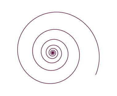 Eşit Spiral Süsleme Mor Renk Soyut Tasarım Doku Vektörü İllüstrasyonu