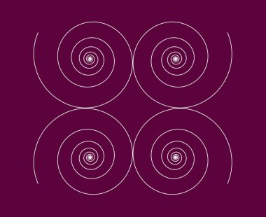 Benzer Spiral Çizgiler Mor Soyut Tasarım Doku Vektörü Resimleri