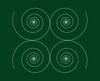 Eşit Spiral Çizgiler Desen Yeşil Soyut Tasarım Doku Vektörü ResimleriComment
