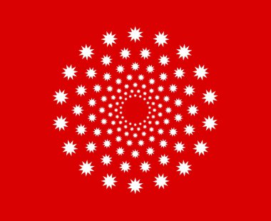 Yıldız Deseni Spiral Doku Kırmızı Soyut Tasarım Vektörü ResimleriComment