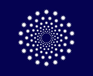 Yıldız Deseni Spiral Doku Mavi Soyut Tasarım Vektörü ResimleriComment