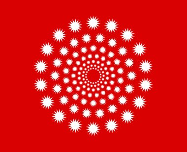 Yıldız Desenli Sarmal Kırmızı Soyut Tasarım Vektörü ResimleriComment