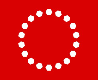 Spiral Geometrik Şablon Dairesel Kırmızı Soyut Tasarım Vektörü İllüstrasyonu