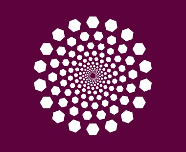 Spiral Geometrik Model Mor Soyut Tasarım Vektörü Resimleri