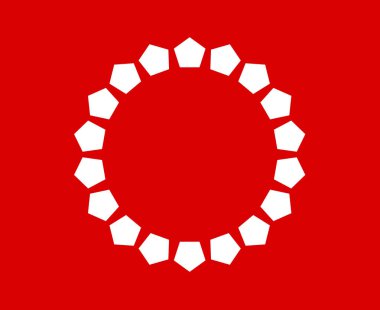 Soyut Geometrik Desen Sarmal Kırmızı Tasarım Vektör Resimleri