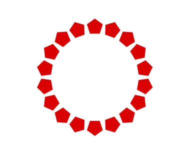 Soyut Geometrik Desen Sarmal Kırmızı Renk Tasarım Vektörü ResmiComment