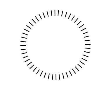 Sarmal Dairesel Çizgiler Desen Siyah Renk Soyut Tasarım Vektörü İllüstrasyonu