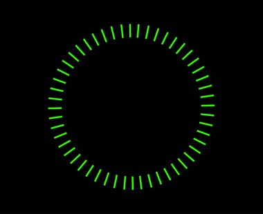 Spiral Dairesel Radyal Çizgiler Desen Yeşil Renk Soyut Tasarım Vektörü İllüstrasyonu