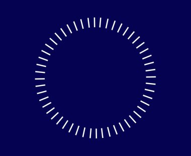 Spiral Dairesel Radyal Çizgiler Mavili Soyut Tasarım Vektörü İllüstrasyonu