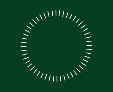 Spiral Dairesel Radyal Çizgiler Desen Yeşil Soyut Tasarım Vektörü İllüstrasyonu